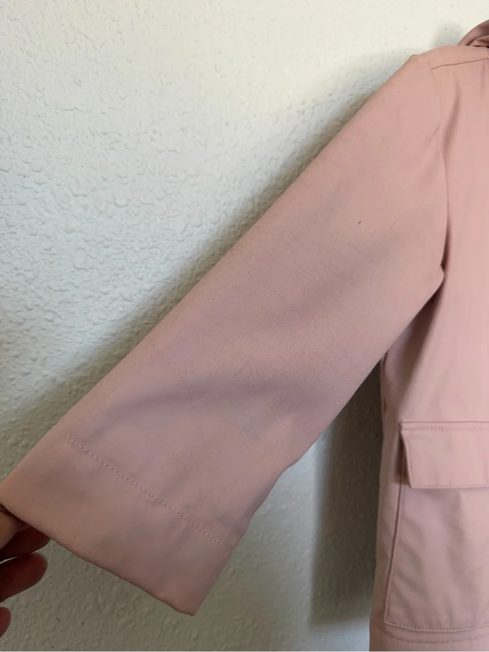 Gymboree Girls' Dusty Rose Hooded Zip Jacket side 5/6